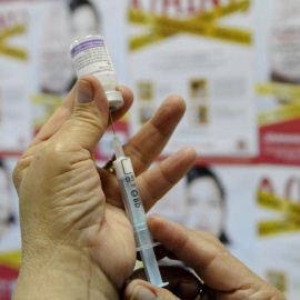 Jornada de vacunación contra la gripe A en El Salvador. EFE