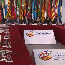 Imagen de la reunión de la  VI Conferencia de Presidentes con el Gobierno y las autonomías. E.P.