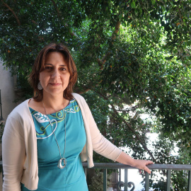 Rosa Pérez Garijo durante la exhumación de la Fosa 113 de Paterna, en 2017. FOTO: Abulaila