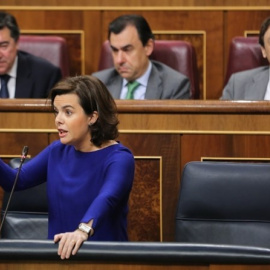 Soraya Sáenz de Santamaría considera que los Presupuestos son "equilibrados y sensatos". EUROPA PRESS