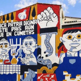 Imagen del mural realizado en el MIAU 2023 por Elías Taño