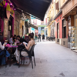  Ambiente en una terraza de un bar, a 21 de marzo de 2024 en Madrid - EP