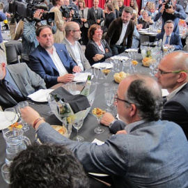 Junqueras a l'acte d'aquest dimarts. EUROPA PRESS