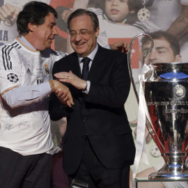 Ignacio González y Florentino Pérez, en un acto del Real Madrid. EFE