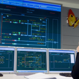 Centro de control de distribución de gas