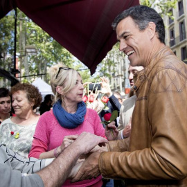 Pedro Sánchez, este domingo en Barcelona. EFE/Marta Pérez