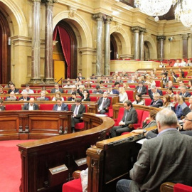 Un moment de la sessió al Parlament. PARLAMENT