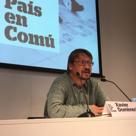 Domènech, en roda de premsa. @UnPaisEnComú