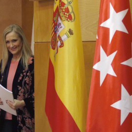 Cifuentes, este lunes en un acto en Madrid. EFE/Javier Lizón
