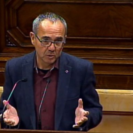 El diputat Joan Coscubiela durant el ple.