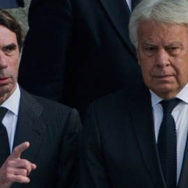José María Aznar y Felipe González. EFE