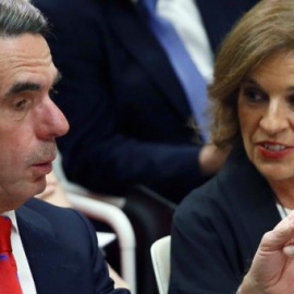 José Mª Aznar y Ana Botella. EFE/Fernando Alvarado