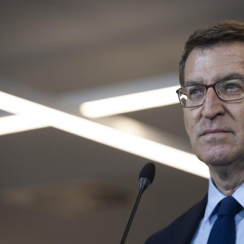  Feijóo, este viernes en San Sebastián. EFE/Javier Etxezarreta