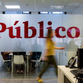 Redacción del diario 'Público'.