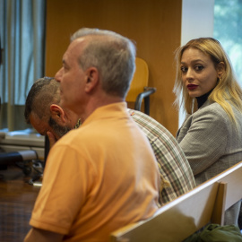  La líder del grupo neonazi Hogar Social Madrid (HSM), Melisa Domínguez, durante el juicio por el ataque a la mezquita de la M-30, en la Audiencia Provincial de Madrid.E.P./Juan Barbosa