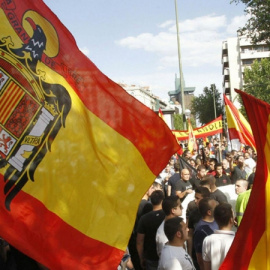  Simpatizantes franquistas en una imagen de archivo. — EFE