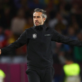 El destituido selecionador del equipo español de fútbol femenino Jorge Vilda, durante la final de la Copa del Mundo, en Sídney. REUTERS/Carl Recine