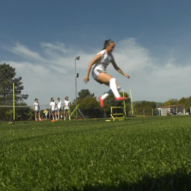 Entrenamiento de la Selección Femenina de Fútbol en Portugal