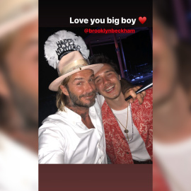 Victoria y David Beckham felicitan a su hijo Brooklyn con las mejores fotos