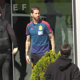 Llegada de la Selección Española de Fútbol a la Ciudad del Fútbol