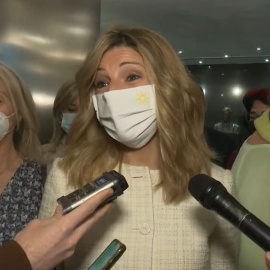 Yolanda Díaz: "No me van a encontrar discutiendo por puestos"