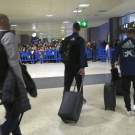 Selección española llega a Valencia 