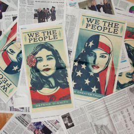 Para este 21 de enero está convocada en Washington la #WomensMarch contra Trump. La imagen muestra los carteles en el New York Times / Twitter