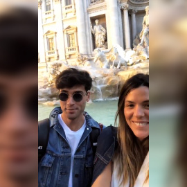 Laura Matamoros y Daniel Illescas, enamorados por Roma