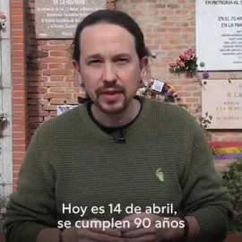 Pablo Iglesias: "La identidad democrática española es republicana y antifascista"
