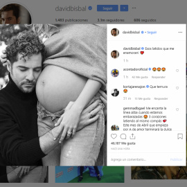 La foto más tierna de Bisbal en la recta final del embarazo