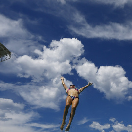 Entrenamientode natación sincronizada para los Juegos Olímpicos de Rio de Janeiro, en Brasil. REUTERS/Ricardo Moraes