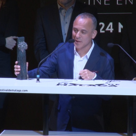 Javier Gutiérrez recibe el premio Málaga por su trayectoria