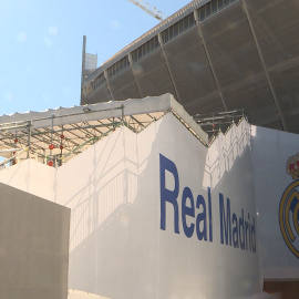 Avanzan a buen ritmo las obras en el Santiago Bernabéu