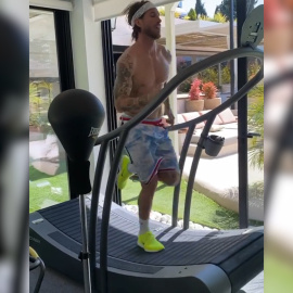 Los deportistas muestran sus entrenamientos en casa