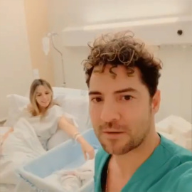 David Bisbal y Rosanna Zanetti dan la bienvenida a su hijo