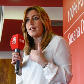 La precandidata a las primarias del PSOE y presidenta de la Junta de Andalucía, Susana Díaz.