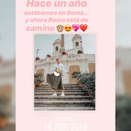 Laura Escanes recuerda su viaje a Roma, nombre elegido para su hija