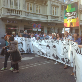 Manifestación celebrada este viernes en Madrid.- FERMIN GRODIRA