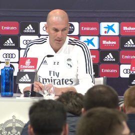 Zidane en rueda de prensa tras su regreso al Real Madrid