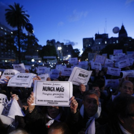Protesta en Buenos Aires contra la sentencia de la Corte Suprema argentina. - AFP