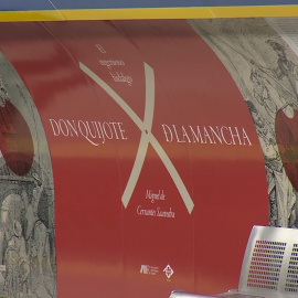 'El Quijote', al completo, en el Metro de Madrid