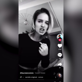 Laura Escanes parodia un audio que por un tiempo se asoció a ella