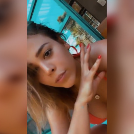 Danna Paola muestra cómo está pasando el confinamiento