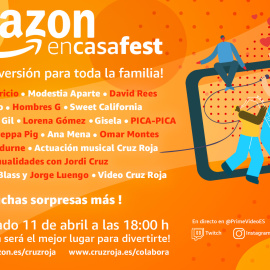 AmazonEnCasaFest, un festival para recaudar fondos para Cruz Roja