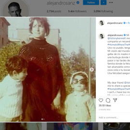 Alejandro Sanz comparte su recuerdo infantil más especial