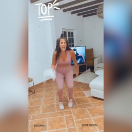 Anabel Pantoja pasa la cuarentena con deporte, baile y música