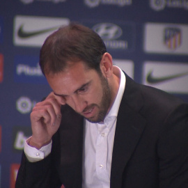 Un emocionado Godín se despide del Atlético de Madrid