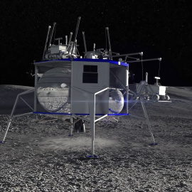 Así es la nave que Blue Origin enviará al polo sur de la Luna