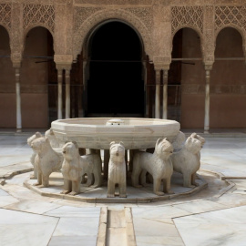 La Alhambra, vacía como resultado del confinamiento