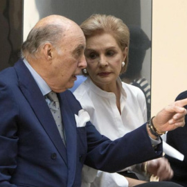 Carolina Herrera y su marido, Reinaldo Herrera. EFE/Archivo
